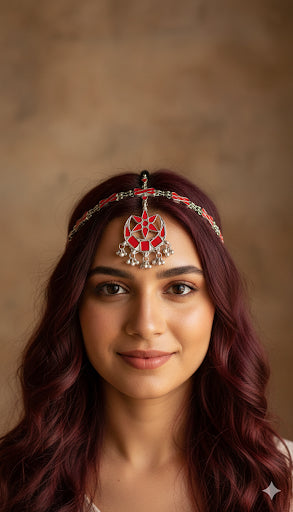 Meer Necklace aka headgear – A Floral Symphony of Elegance