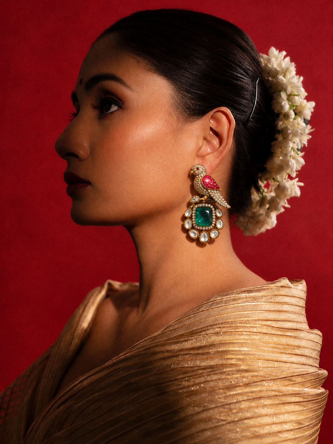 Avenya parrot statement earring