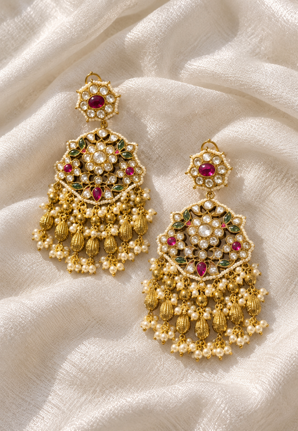 ✨ Mehrunisa Grande Chandbalis – Oversized Ethnic Statement Earrings