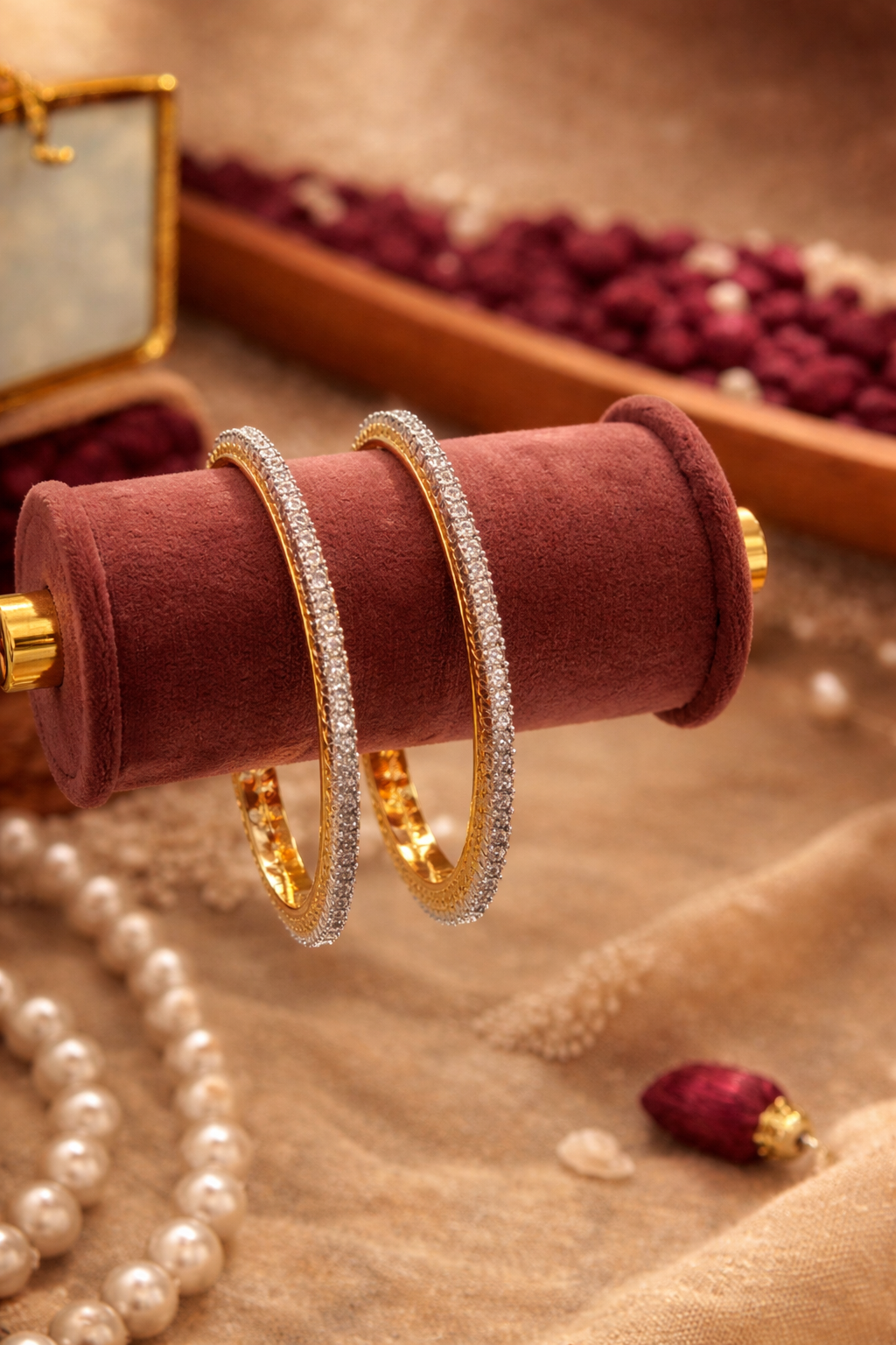 Yaqoot Solitaire Bangles