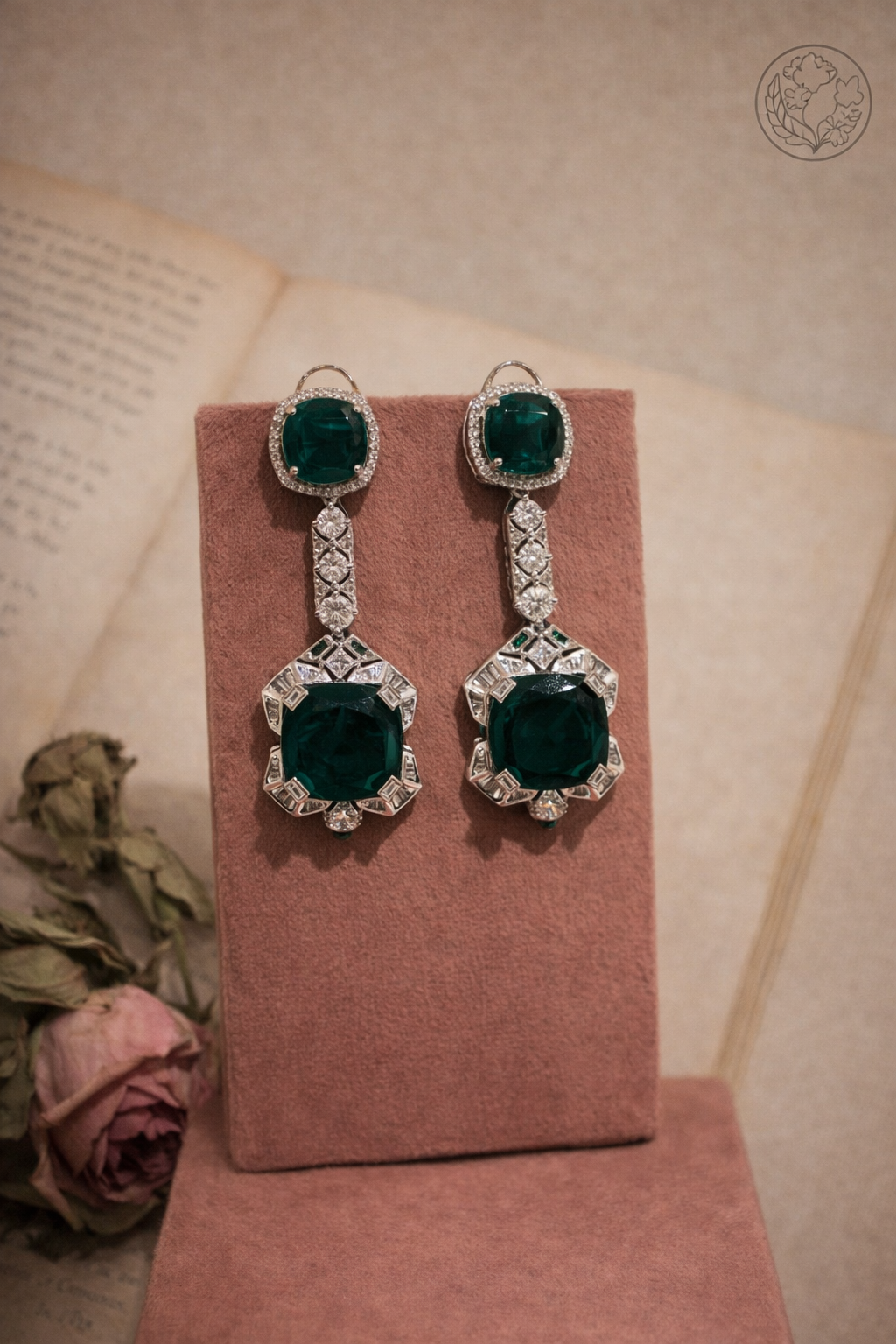 Bvlgari-Inspired Emerald Elegance Necklace Set